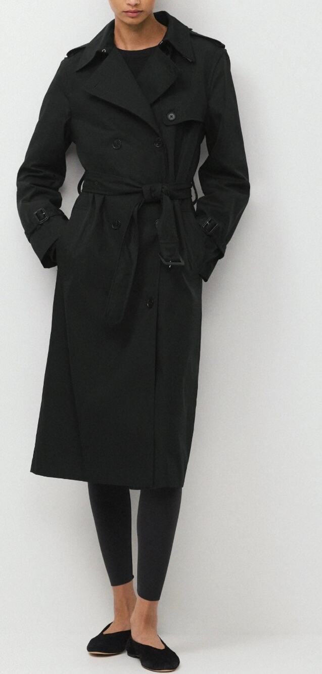 Jones New York Women’s Size M Black Trench/Coat (Black)